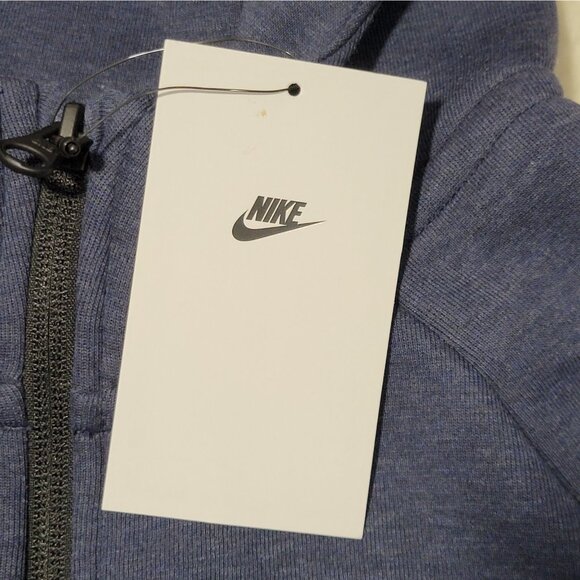 Nike Sportswear Big Kids Tech Fleece Full Zip Hoodie Size Medium 10-12 Yrs Blue - Picture 14 of 14